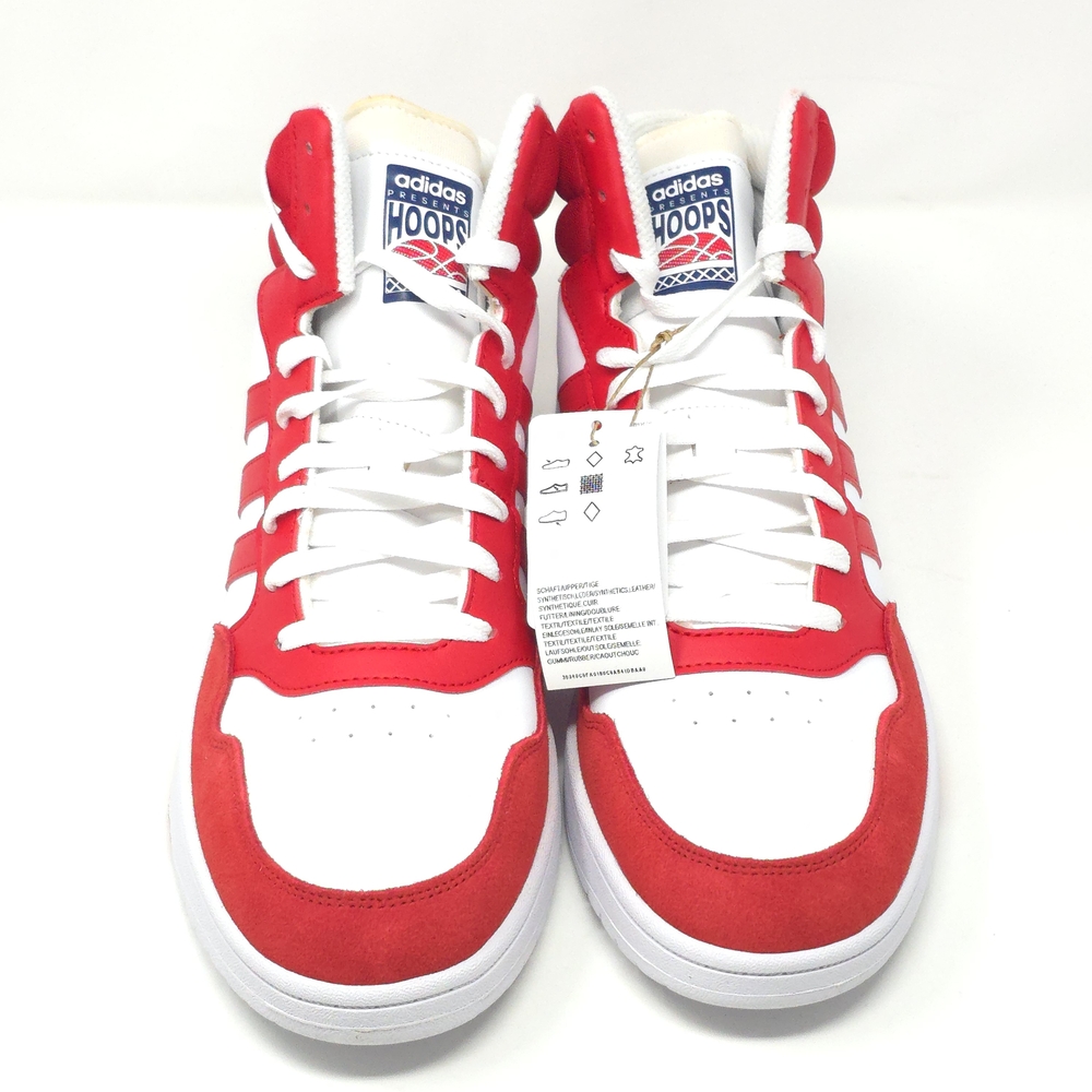 adidas Men’s Hoops 3.0 Mid Basketball Shoes Red - Picture 6 of 11